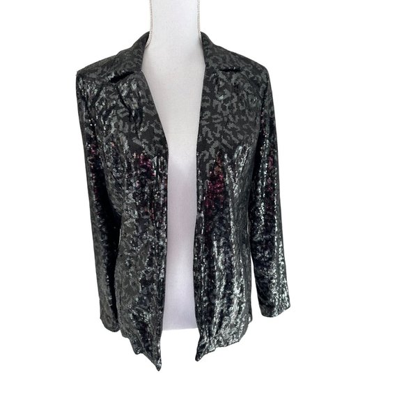 Chelsea 28 Womens Size XS Sequin Open Jacket Blazer - Picture 1 of 13